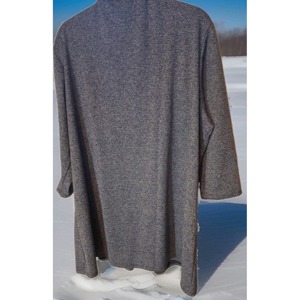 Shannon Ford 3X Gray Lightweight Open Swing Mid Length Jacket 3/4 Sleeve 234 - Picture 2 of 4
